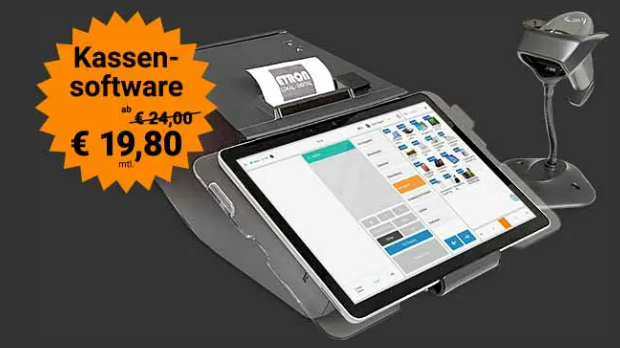 ETRON onRetail Kassensystem mit Scanner – Kassensoftware ab 19,80 € monatlich